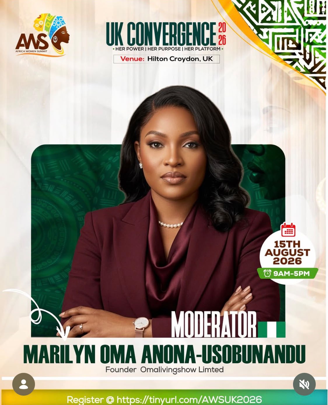 Marilyn Oma Anona-Usobunandu at a media engagement